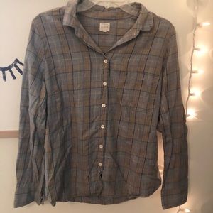 J. Crew Plaid Button Up